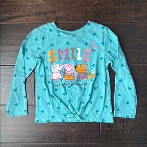 Peppa Pig Smile Friends Hearts Shirt 4T